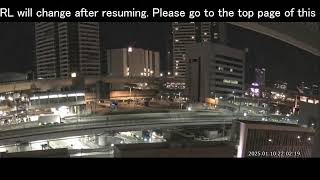 阪神高速3号神戸線 京橋PA付近 ライブカメラ Japan Hanshin Expressway No.3 Kobe Line Kyobashi rest area near Live Camera.