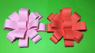How to make an easy beautiful Origami paper Bow tutorial/Paper Bow step by step