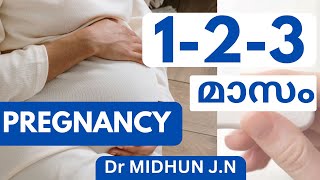 ആദ്യത്തെ മൂന്ന് മാസം ഗർഭം | ഒന്നാം മാസം | FIRST TRIMESTER PREGNANCY IN MALAYALAM | Dr MIDHUN J.N