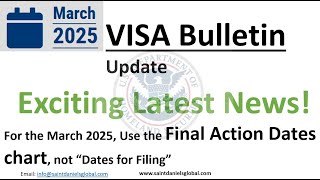 Breaking News! March 2025 Visa Bulletin is out, and there's a major update you need to know.I140