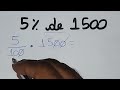 5% de 1500 - Porcentagem - Como Calcular?