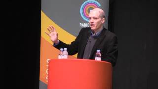 Alain de Botton speaking at Radiocentre Conference 2016