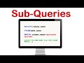 SQL Subqueries | Subqueries in SQL with examples