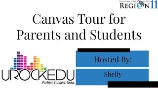 Canvas Tour for Students and Parents