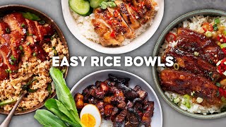 Four AMAZING rice bowls: the no-brainer lazy dinner | Marion's Kitchen
