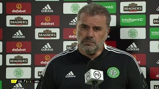 Celtic manager Ange Postecoglou gives his verdict on his team's first leg draw against Midtjylland