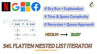 Leetcode Problem - 341. Flatten Nested List Iterator || Queue || Recursion || Easy Solution