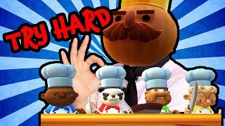 Single player Try Hard Mode | OVERCOOKED 2 Gameplay