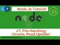 File Handling in Node JS | Create, Read, Update File using Node js | Node Js Tutorial