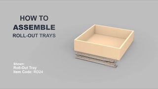 Roll-out Tray Assembly Instruction for Luban Cabinets