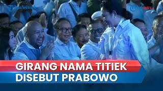 Bersorak Girang, Didit Prabowo Senyam-senyum saat Nama Titiek Soeharto Disebut Prabowo Subianto