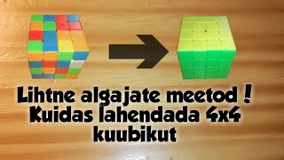 Kuidas lahendada 4x4 kuubikut algjatele.