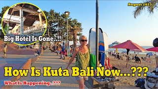 How Is Kuta Bali Now...??? Big Hotel Is Gone...!! Beach Is Beautiful But Seems Quiet..!! Bali Update