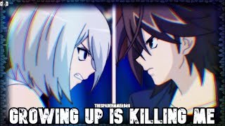 Cardfight!! Vanguard (2011) Amv: Kyou Yahagi vs Toshiki Kai - Growing Up Is Killing Me [ Full ]