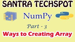 #3 | NumPy Tutorial in Tamil | Different Array Creation | Python for Data Science