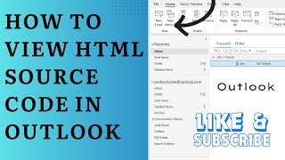 How To View Html Source Code In Outlook