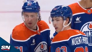 Oilers' Ryan Nugent-Hopkins And Troy Stecher Combine For Goals 20 Seconds Apart