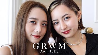 【GRWM】友達とホテルで朝の準備！