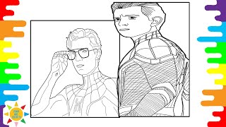 Fantastic Spider-man Coloring Page | Spiderman With Glasses Coloring | Jim Yosef - Link