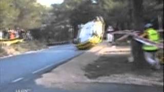 Rally Car Hits Tree