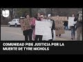 Protestan en una estación de policía de Memphis y piden justicia por la muerte de Tyre Nichols