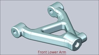 Front Lower Arm (Solid Edge Tutorial)