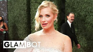 Beth Behrs GLAMBOT: Behind the Scenes at 2021 Emmys | E! Red Carpet & Award Shows