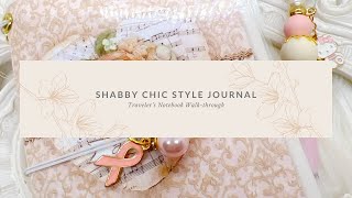 Shabby Chic Style Traveler's Notebook Journal with Altered Mini Composition Notebooks as Requested