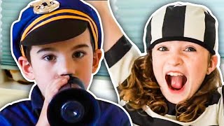Cops and Robbers & Firefighter Costume Pretend Play! | Fun Skits for Kids | JackJackPlays