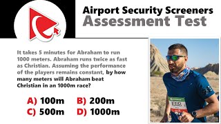 Airport Security Screeners Hiring Assessment Test
