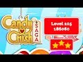 Candy Crush Saga Level 105 186080 points No Boosters