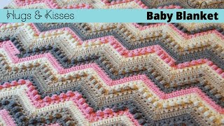 How to Crochet Hugs & Kisses Wave Blanket