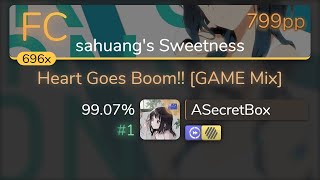 ASecretBox | Akiyama Mio - Heart Goes Boom! [sahuang's Sweetness] +HDDT 99.07% {#1 799pp FC}