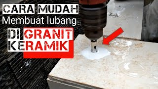 Cara mrngebor Geranit supaya tidak pecah