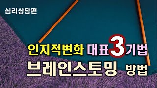 개인상담의 과정과 실제 35강ㅣ인지적 변화의 대표 3가지 기법, 브레인스토밍 방법