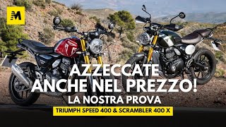 Triumph SPEED 400 & SCRAMBLER 400 X TEST || Per INIZIARE alla grande SPENDENDO il giusto