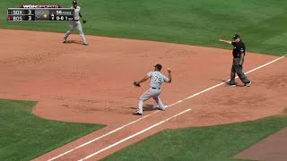 CWS@BOS: Abreu makes a diving stop at first base