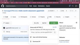 How to use VS Code to submit an assignment to Github Classroom (initially empty repository)