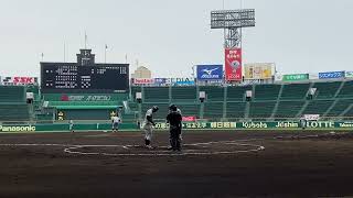 関西大・辰己 晴野(4年・米子松蔭) ピッチング集in阪神甲子園球場