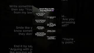 Smart Ways To Win Any Argument