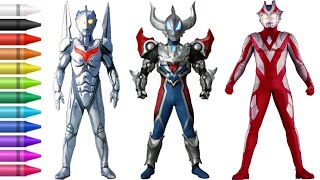 MEWARNAI ULTRAMAN NOA, ULTRAMAN GEED MAGNIFICENT \u0026 ULTRAMAN XENON