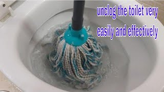 a plumber taught me how to unclog the toilet very easy and effective way