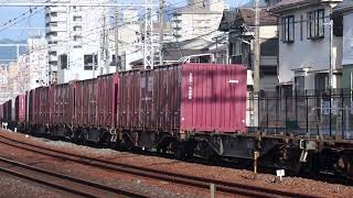 74レ　EF65 2087牽引貨物列車