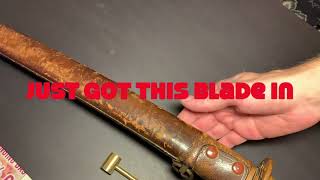 Restoring an old family katana from the 1600's used in WW2