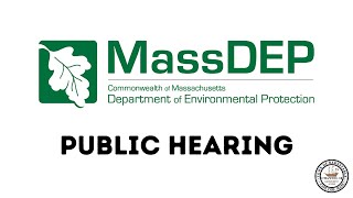 MassDEP Public Hearing 12-05-2022