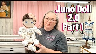 Juno Doll 2 Part 1 - DIY Beginner Friendly Cloth Doll On An Embroidery Machine How To Step By Step