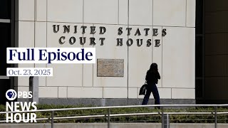 PBS News Hour live episode, Oct. 23, 2025