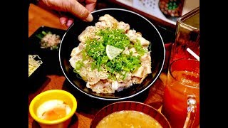 [台北士林] 士林夜市美食佐藤精肉店 akiba 炭火直烤五花肉丼飯肉大片/ 日式丼飯