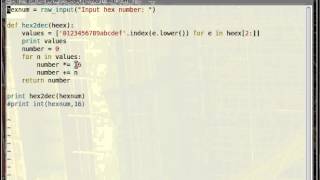 Convert hexadecimal to decimal in python pt 2