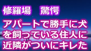 修羅場　驚愕　アパートで勝手に犬を飼っている住人に 近隣がついにキレた